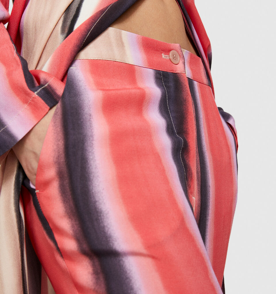 Printed trousers - women's palazzo trousers - Multi-color | Sisley image number 5